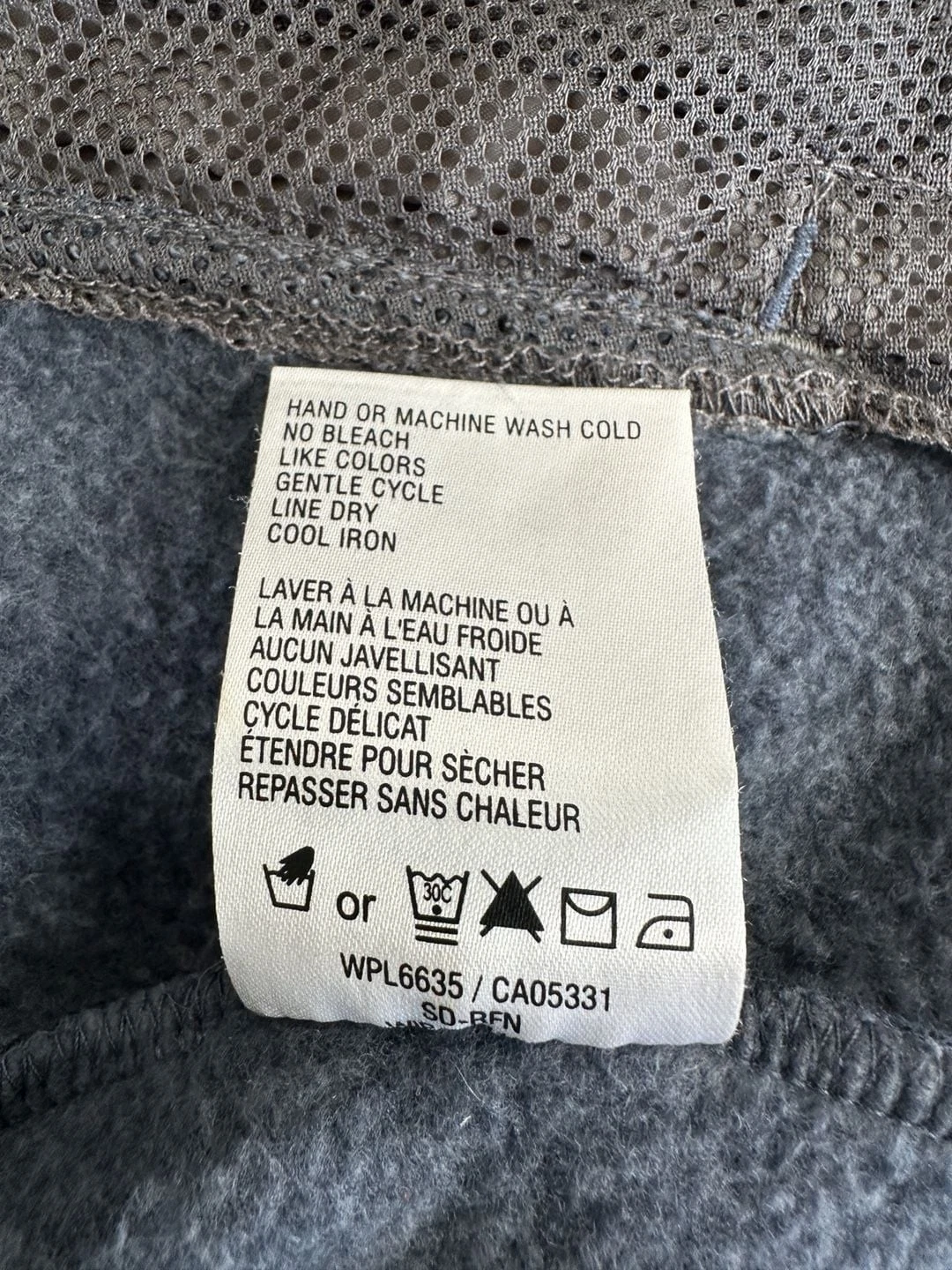 Woolrich Mens Fleece Vest Size XL Indigo Blue Heather Sherpa Collar 18408 image 13
