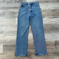 Trussardi Jeans Medium Wash High Rise Straight Leg Denim Italy Women’s Sz 29