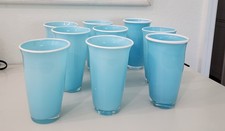 Hand Blown Cased Glass In Sea Glass Blue 6" tall 9 available