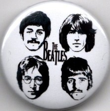 THE BEATLES Pin Button Badge - 25mm - LET IT BE - HELP - JOHN PAUL GEORGE RINGO