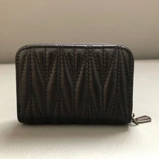 Women Genuine Leather Thin Wallet Zipper Purse Multi ID Credit Card Holder Gift