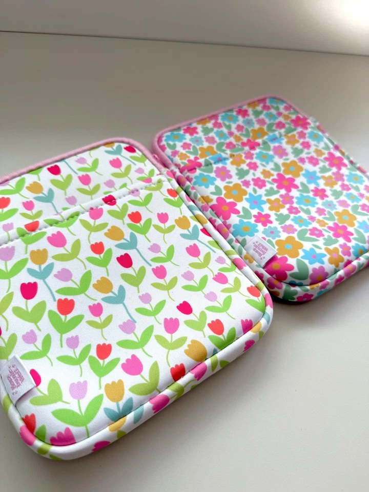 E-Book Hülle Blumen Motiv – Schutzhülle für Tolino & Kindle – Tasche aus Neopren - Bild 2 von 3