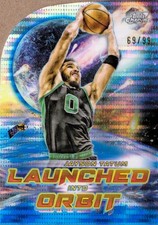 2023-24 Topps Cosmic Chrome Launched into Orbit Blue Moon Jayson Tatum 69/99