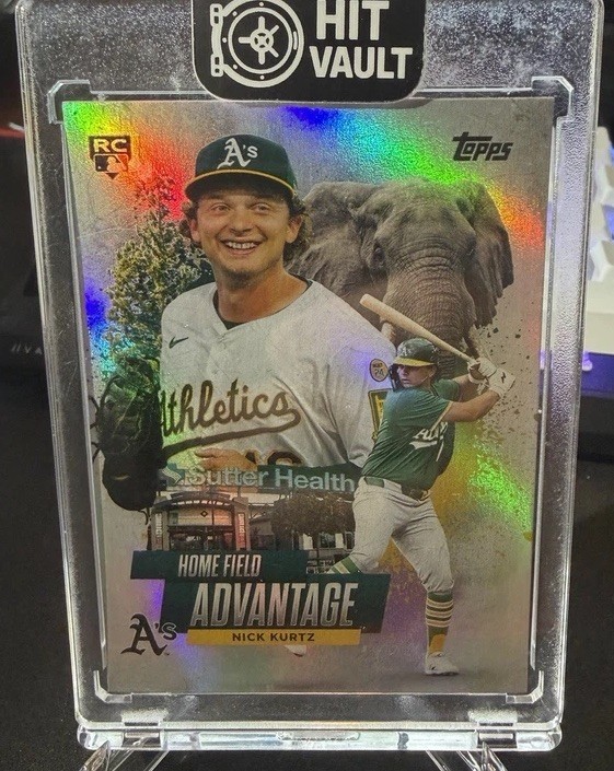 Topps 2025 Update Series Nick Kurtz Athletics Home Field Advantage Rookie HA-49