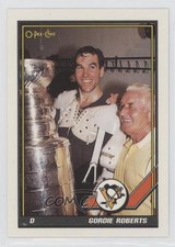 1991-92 O-Pee-Chee Gordie Roberts #494 0a4
