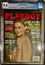 PLAYBOY MAGAZINE AUGUST 2001 v48 #8 BELINDA CARLISLE 9.0 CGC TOP POP