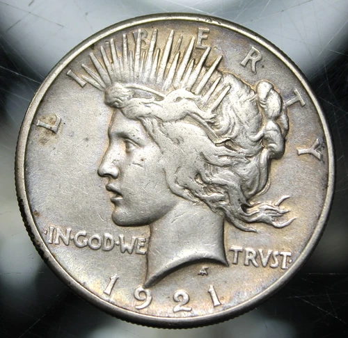 1921 Peace Dollar - VF Details !!