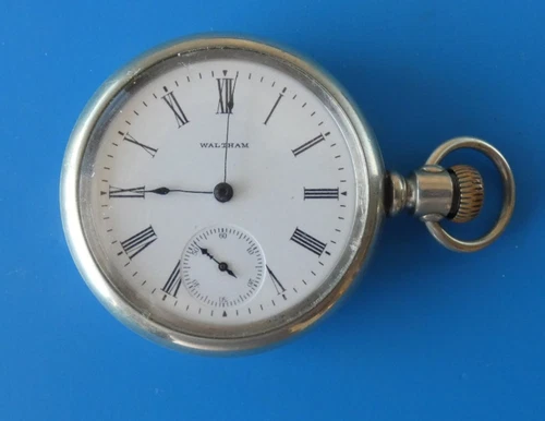 Antique Waltham 16S 7J M1899 G610 Pocket Watch c1901 Crescent Case Cleaned Runs