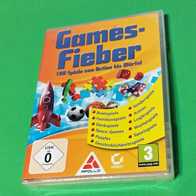 Apollo Games-Fieber   100 Spiele PC CD-ROM Spielesammlung USK 0 PAL 2008  