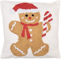 Clayre & Eef KG023.140 Kissen GefüLlt 45X45X4 Cm Weiß/Braun
