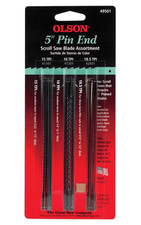 Scroll Saw Blade Assortment Pin End Skip Tooth 5  10 Tpi 15 Tpi 18.5 Tpi Card