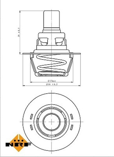 NRF 725141 Thermostat FüR KüHlmittel FüR Renault-image