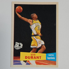 Topps 2007-08 Kevin Durant Rookie Card #112 Seattle SuperSonics. rookie card picture
