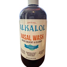 Alkalol Oryginalny rozpuszczalnik do płukania nosa i środek do czyszczenia śluzu 6 fl oz 473 ML Exp 10/27
