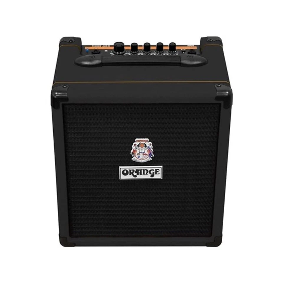 Paquete combinado de amplificador de guitarra Orange Crush Bass 25 negro con Pig Hog negro tejido inst... Foto 4 de 4