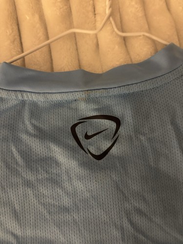 Nike Manchester City XL Soccer Jersey Light Blue/Navy Etihad Airways - Picture 3 of 8