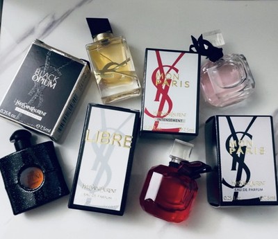YSL 4pcs Set- Libre/ Mon Paris/ Black Opium- Mini Splash Dabber Perfume