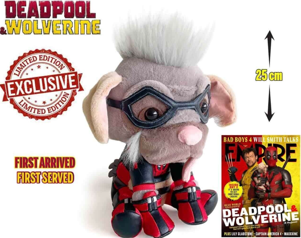MARVEL Deadpool Wolverine: Dogpool Plush Peluche Pupazzo