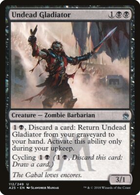 [4x] Undead Gladiator - Foil Near Mint, English Masters 25 MTG Magic | eBay