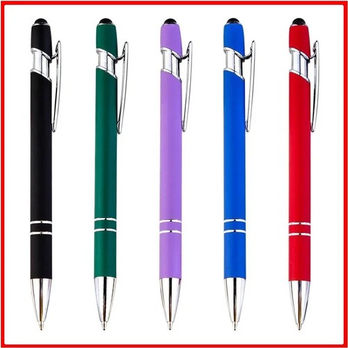 50 Stück Leichtmetall Kugelschreiber Touchscreen Stift Büro Schule Werbung Stift - Bild 38 von 55