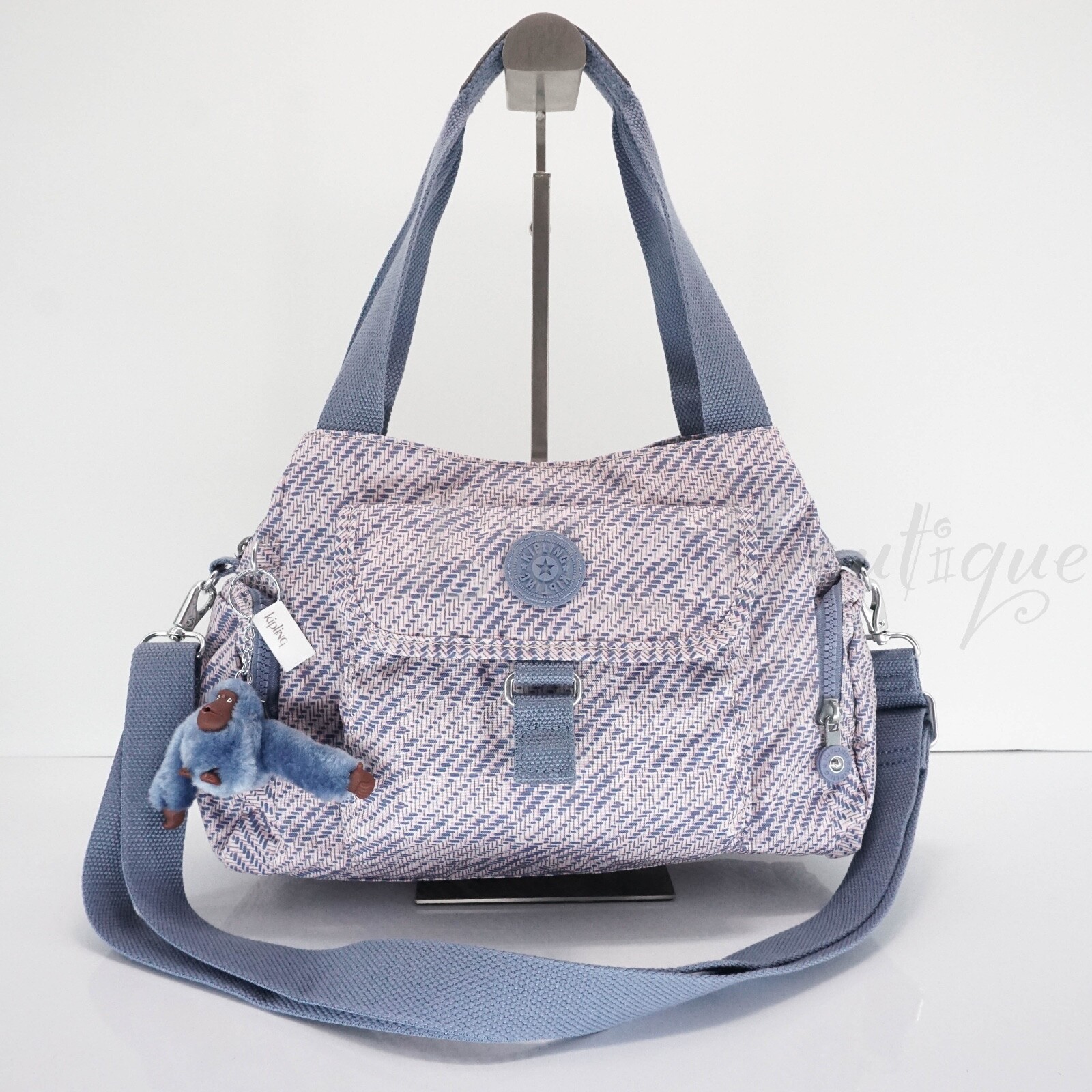 NWT Kipling HB7680 Felix L Large Handbag Crossbody Polyester Eternal Tweed Multi