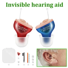 MiNi Digital Hearing Aids Small Sound Voice Invisible Ear Amplifier L/R US 