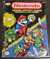 1989 Nintendo Sticker Album Book Diamond NES  COMPLETE SET  Super Mario  Zelda