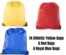 Mato & Hash Drawstring Bulk Bags Cinch Sacks Backpack Pull String Bags