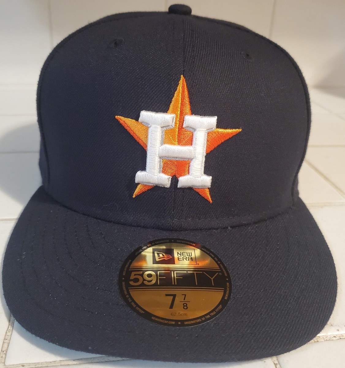 m*7様 ザキャップ　ヒューストンアストロズ　7 5/8 59fifty Houston Astros Hat Men 7 5/8 White Blue 59Fifty New Era MLB