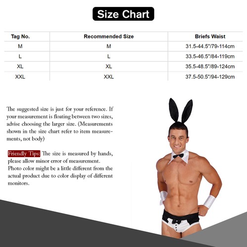 Herren Kostüm Sexy 4 Teile Kellner Smoking Set Gentleman Fliege Kragen Unterwäsche - Bild 23 von 35