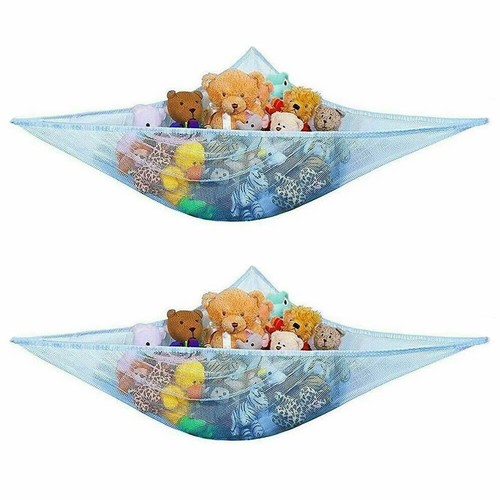 Large Soft Toy Teddy Hammock Mesh Net Baby Childs Bedroom Nursery Tidy Organizer - Picture 16 of 17