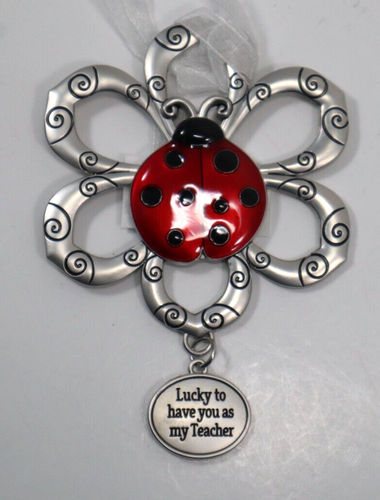 W1 Lucky to have you as my teacher LOVING LITTLE LADYBUGS ORNAMENT ladybug ganz - Picture 7 of 7