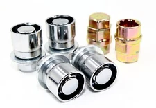 Set Of 4 Chrome OE Style Wheel Locks 12x1.5 2 Keys for Toyota 45700N2CH