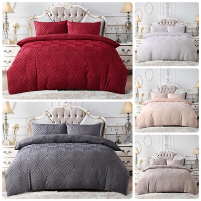 3 Stück Luxus Bettbezug Bettwäsche Set Modern Bettbezug Passende Kissenbezüge