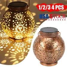 Solar Garden Lanterns Outdoor Hanging Lights Decor Moon Star Sun Solar Lanterns