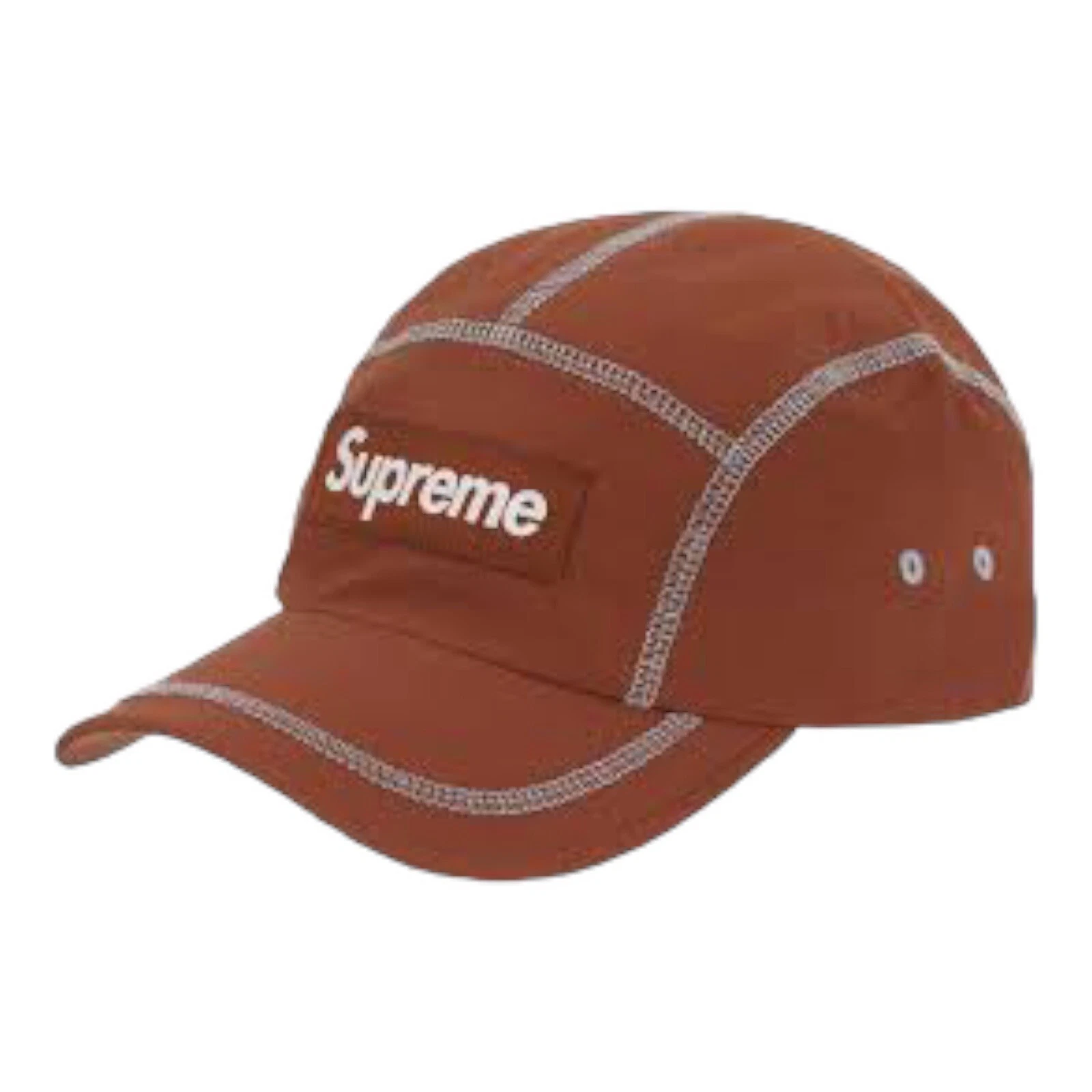 Casquette de camp point réfléchissant suprême marron SS23 boussole étanche NEUF