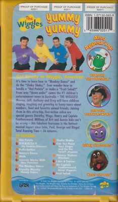 【中古】 Yummy Yummy / Wiggles Wiggles, The: Yummy Yummy (VHS, 2000, Clam Shell