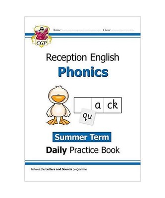New Phonics Daily Practice Book: Reception - Summer Term (CGP Primary Phonics), 
