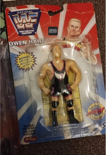 *RARE* WWF OWEN HART BEND EMS SERIES 7 WRESTLING A...