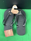 Havaianas Unisex Cushioned Footbed Flip Flop Size 6 W - 5 M Black