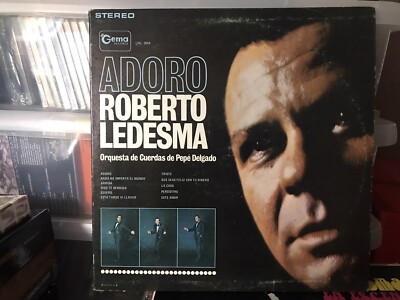 Rare LP Record Roberto Ledesma Adoro Orquesta Cuerdas Pepe Delgado Gema Records