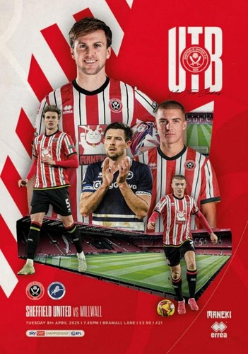 * 2024/25 - SHEFFIELD UNITED HOME PROGRAMMES - CHOOSE FROM LIST * - Afbeelding 13 van 26