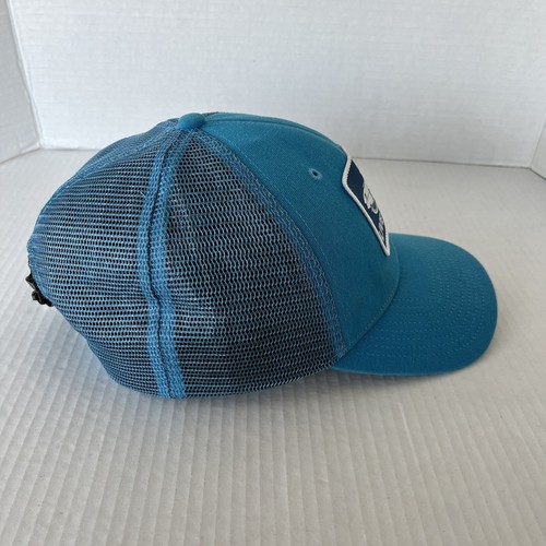 Patagonia Live Simply Bicycle Surfboard Surfer Trucker Hat Cap Blue Mesh Skate - Picture 9 of 17