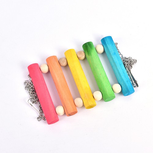 Bird Hanging Swing Toys Wood Parrot Parakeet Perches en ligne Finches Pets Access-wf