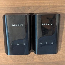 Belkin Powerline AV500 Network Adapter Model F5D4085 V1 Black (Set If 2)