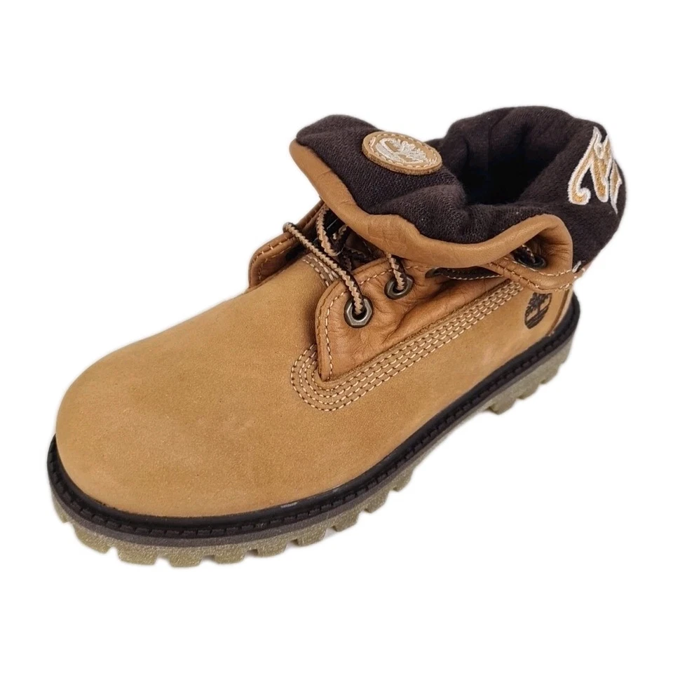 Timberland Little Kid's Script 22818 Roll Top Botas Invierno Trigo Talla 12 Foto 2 de 4