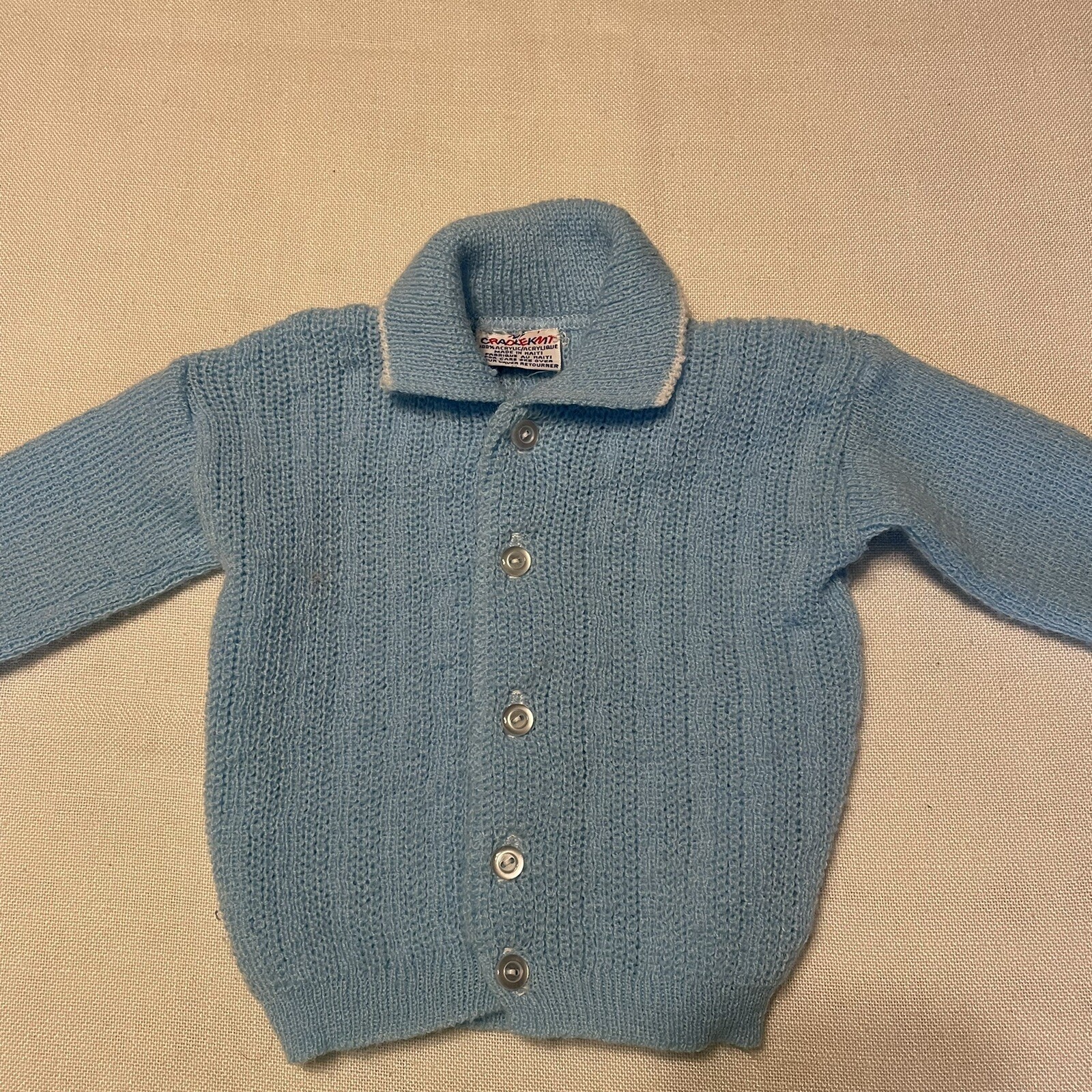 Vintage CRADLEKNIT Baby Boys Blue CARDIGAN SWEATER 03 Months ? eBay