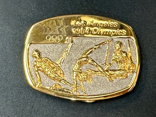 Los Angles 1984 Olympics Collectable Sanchez Gold Belt Buckle In Box - Picture 22 of 24