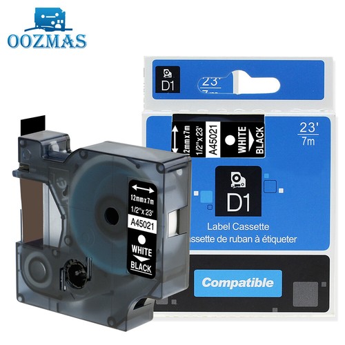 Cinta de etiqueta compatible Dymo D1 negra sobre blanca Label Manager 280 19 mm/12 mm/9 mm x7 m - Imagen 32 de 39