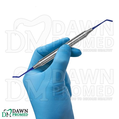 Dental Plastic Composite Filling #5 Blue Titanium Coated Instrument German Grade - Picture 4 of 8